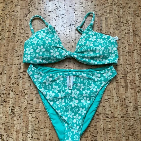 Anthropologie Dippin' Daisy's seashore zen Bikini Bottoms L and top XL - Picture 5 of 7
